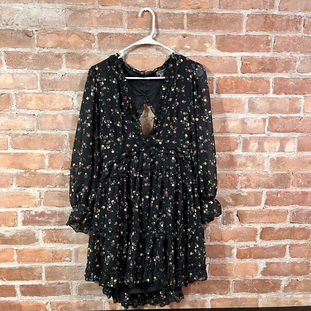 Black Open-Back Dress